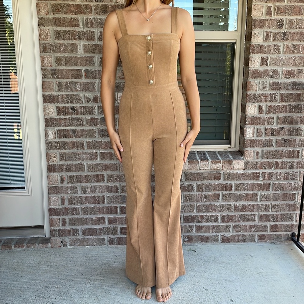 Boot Barn Brand - WOMEN'S CORDUROY FLARE JUMPSUIT - Size M